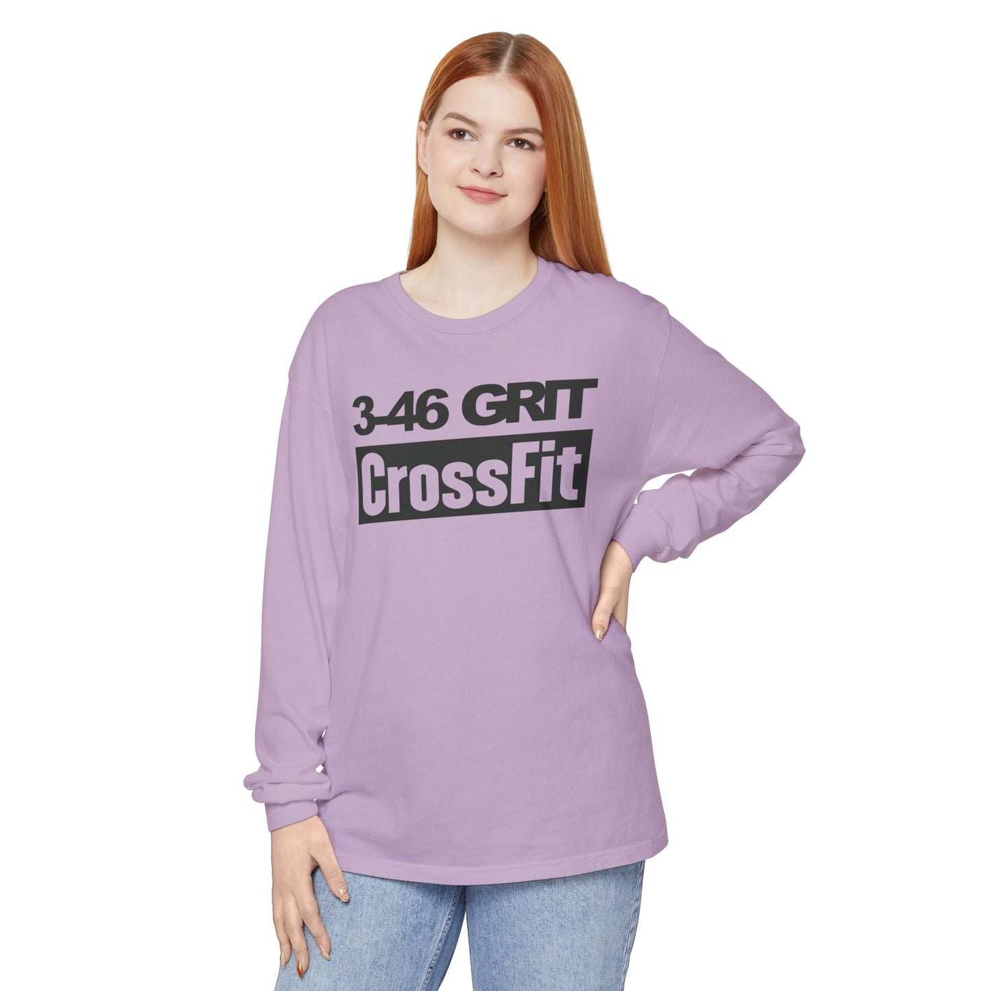 3-46 GRIT CrossFit Long Sleeve Comfort Colors Uni-Tee